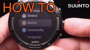 How to set Alarm Clock on Suunto 5