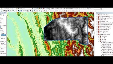 How to extract by Mask Raster DEM using ArcGIS