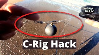 Carolina Rig Hack lets you swap to lures to bait Surf Perch Fishing