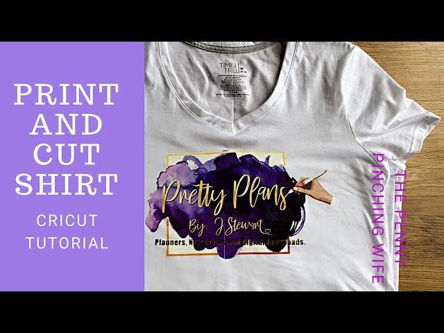 Print Then Cut Cricut Transfer T-Shirts - Jennifer Maker