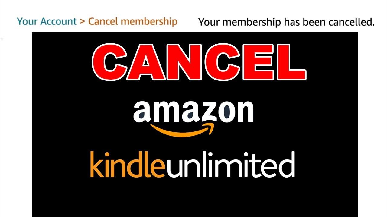 How to Cancel Your Kindle Subscription on Amazon YouTube
