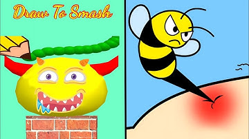 DRAW TO SMASH : Logic Puzzle -  Save The Dog vs HELP ME TRICKY PUZZLE - ASMR Gameplay.