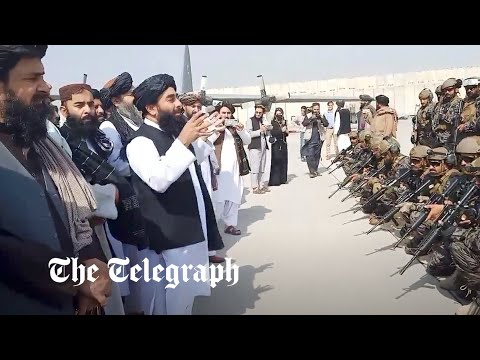 Taliban parade on Kabul airport tarmac following US withdrawal | Afghanistan