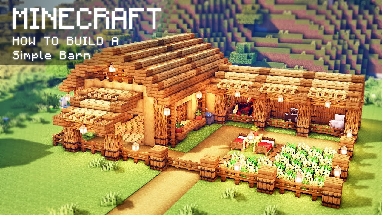 How To Build A Barn In Minecraft Builders Villa How To Build A Barn In Minecraft Builders Villa