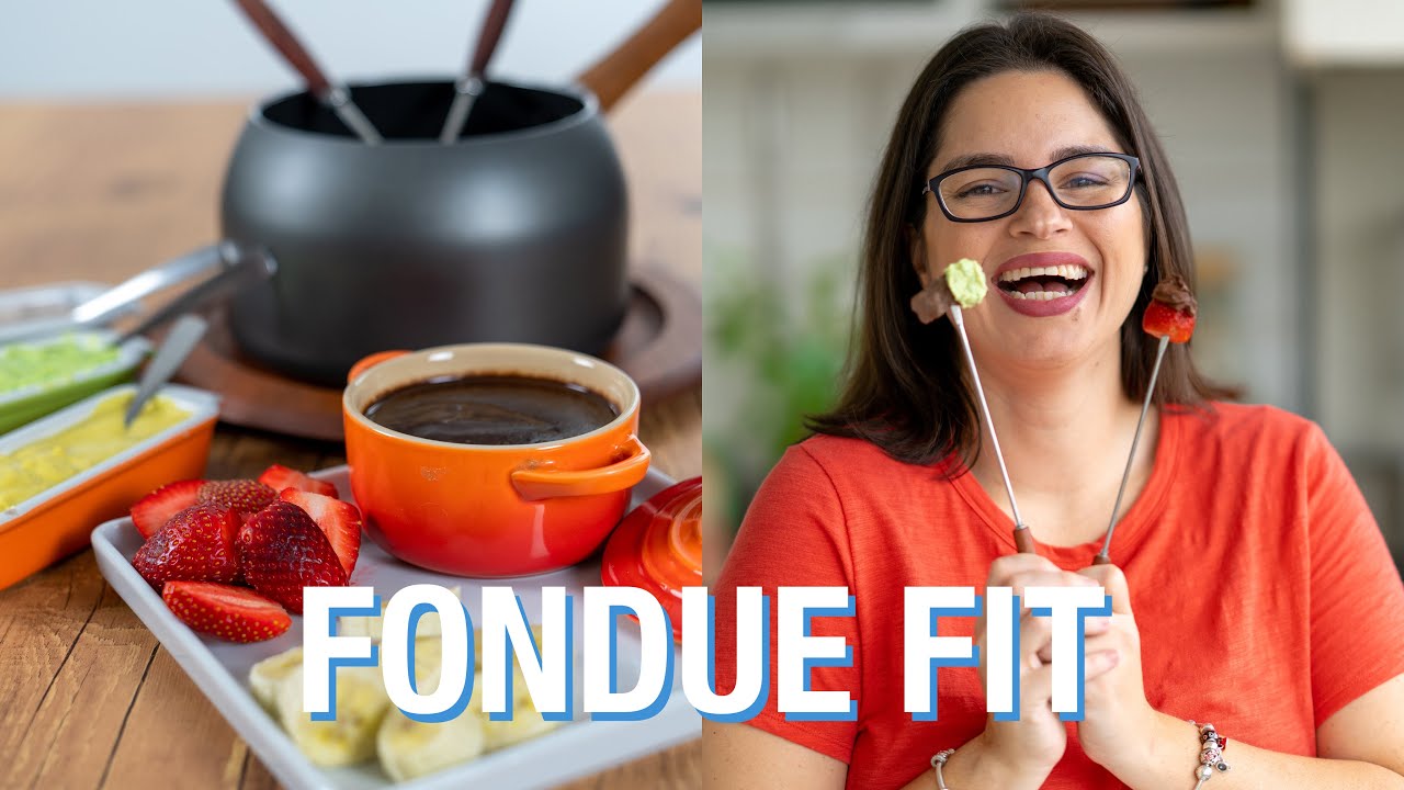 FONDUE FIT | Carne sem fritura (feito no vinho) e Chocolate sem Lactose | Receita Dia dos Namorados
