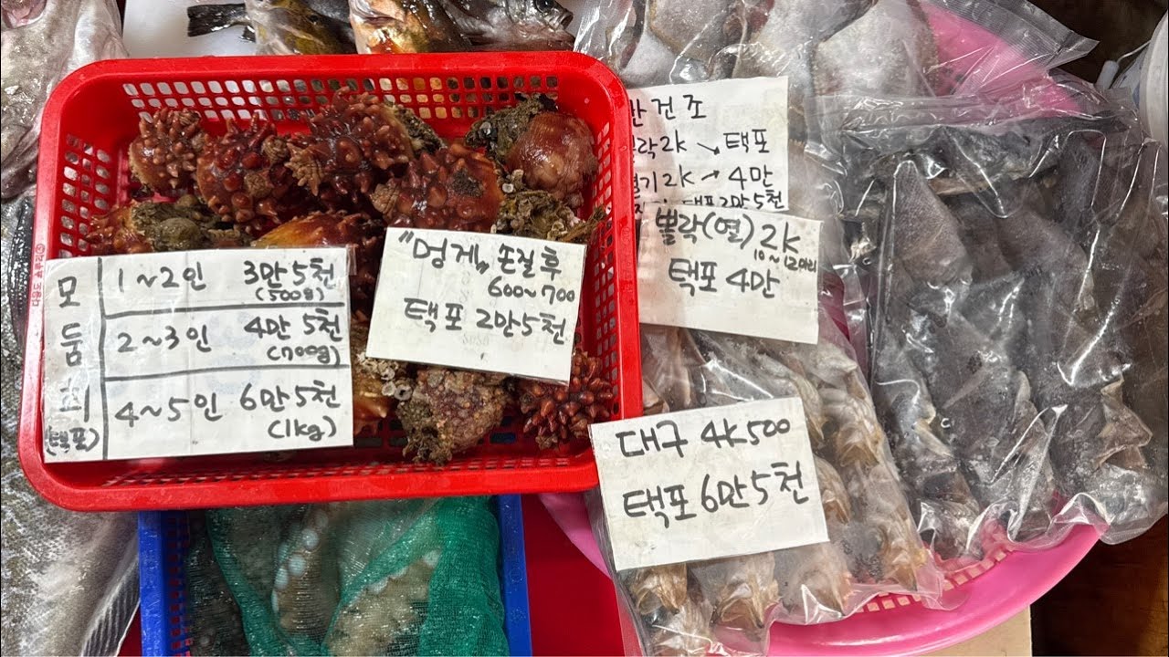 #모둠회  #대구 #반건조아귀 #문어 #아나고구이 #반건조참가자미 #반건조미주구리가자미 #반건조뽈락