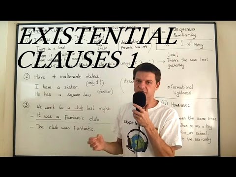 EXISTENTIAL CLAUSES 1