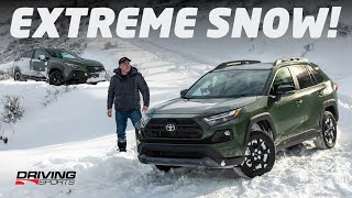 Winter Shootout: 2024 Subaru Crosstrek Wilderness vs Toyota RAV4 TRD OffRoad at 17ºC!