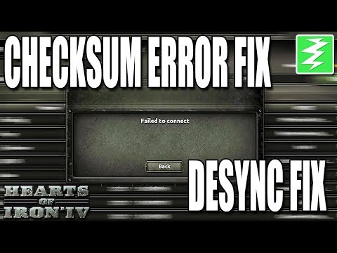 Fix Checksum Error / Fail To Connect / Desyncs Issues - Paradox Interactive Games