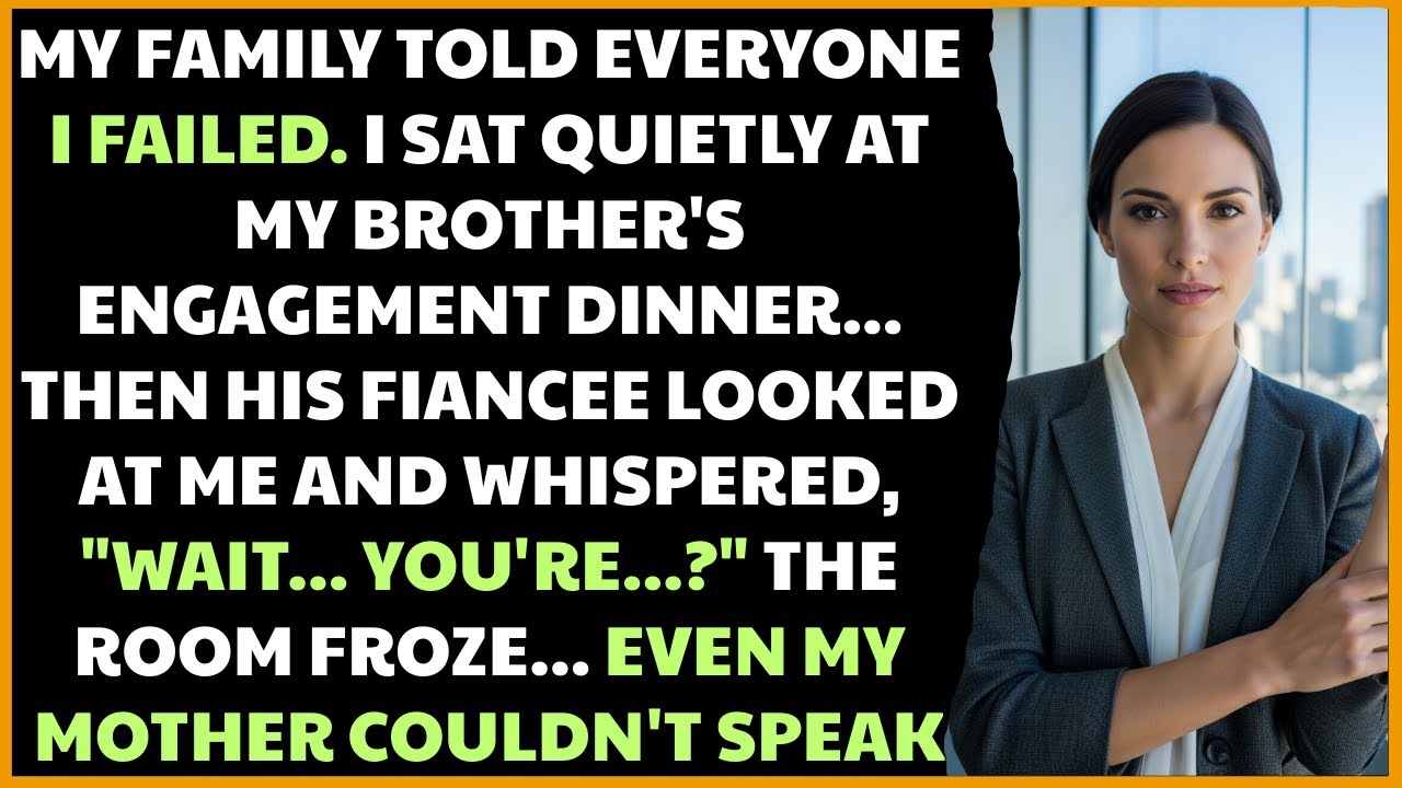 My Family Said I Failed — Then My Brother’s Fiancée Looked at Me and Said: “You’re the Founder?”