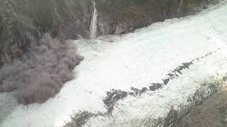 Fox Glacier rock fall