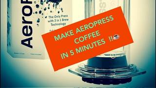 Make Coffee with AeroPress in 5 Minutes #specialtycoffee #aeropress #coffee #coffeetips #shorts
