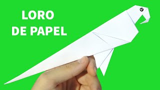 Loro de papel origami | Como Hacer un LORO De Papel 🦜