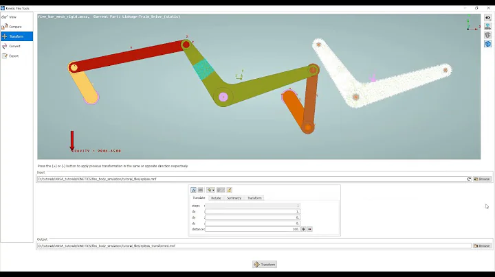 Flex Body Simulation with ANSA KINETICS Part 3: Exploration of modal files with Flex Tools interface