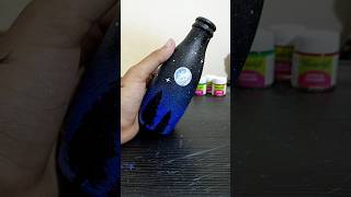 Bottle art🌝#moon #paintingideas #bottleart #nightview ##artsywish #trendingshorts #aestheticstatus