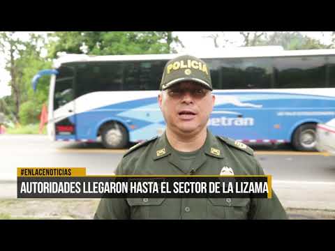 Autoridades llegaron hasta el sector de la Lizama