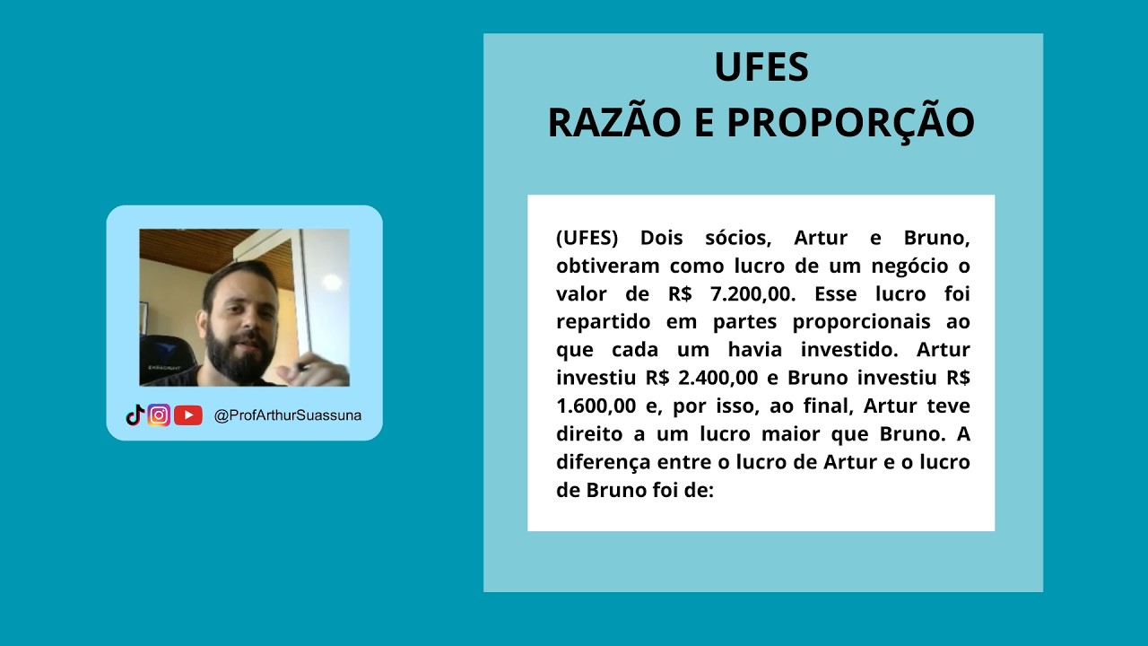 Questão  - Razão e proporção