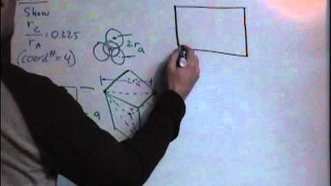 Calculation of Cation-Anion Radius Ratio Based on Coordination Number