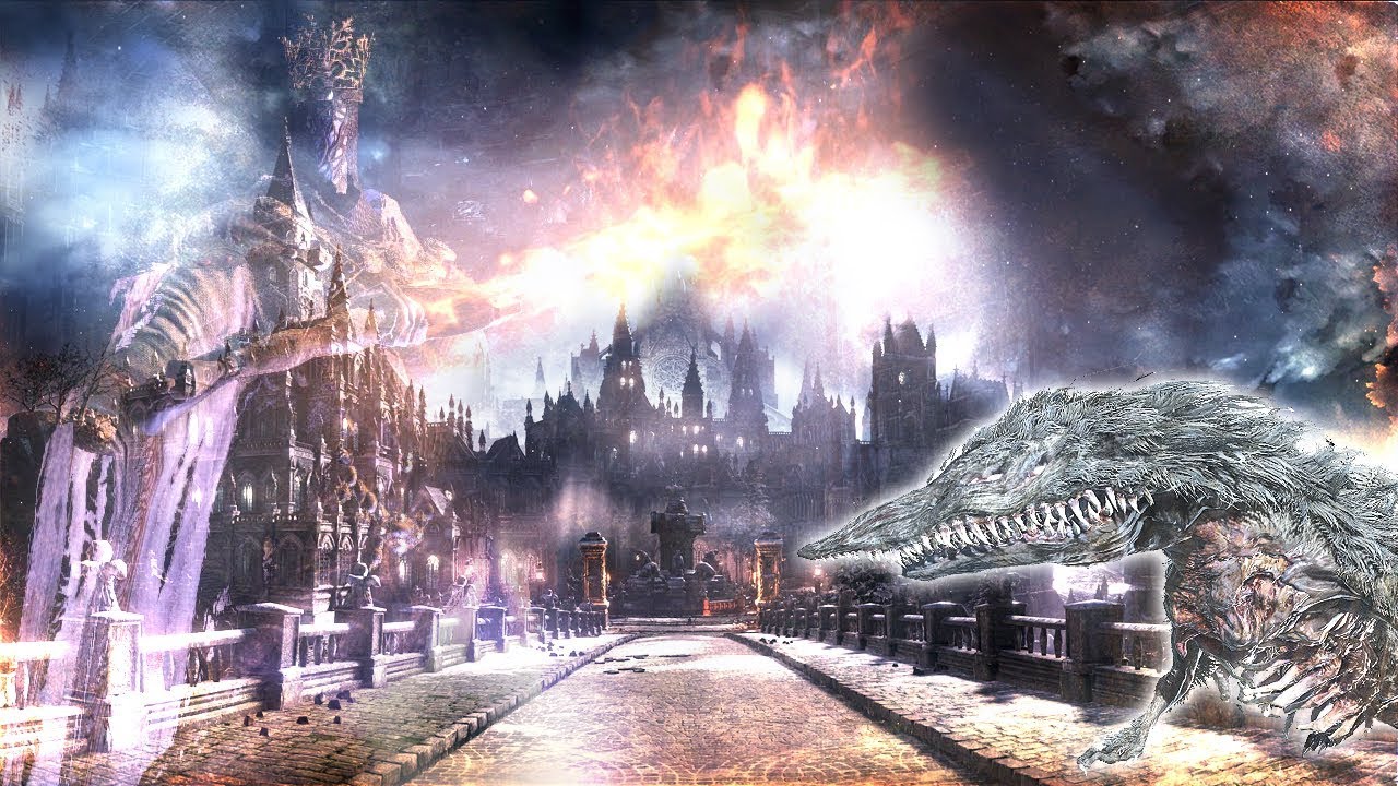 Flying over Irithyll of the Boreal Valley 🎧 Relaxing lofi Dark Souls 3 ...