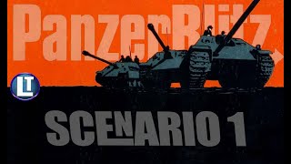 PANZERBLITZ SITUATION 1 Durchspielen / Gameplay-Beispiel / Brettspiel AVALON HILL screenshot 2