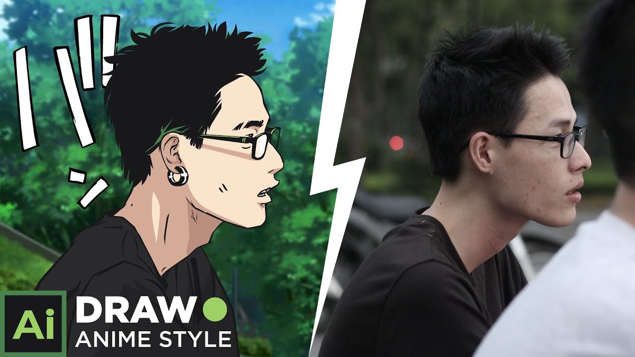 Draw Anime Style In Illustrator! | Ep1 - Youtube
