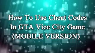 How to use GTA vice city cheats in android mobile phone - #trick screenshot 5