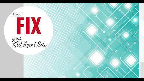 Keller Williams Command | How to Fix your Keller Williams Agent Site back to Default