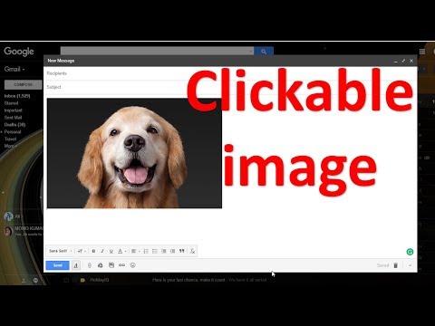 How to send clickable image from Gmail | Image Hyperlink