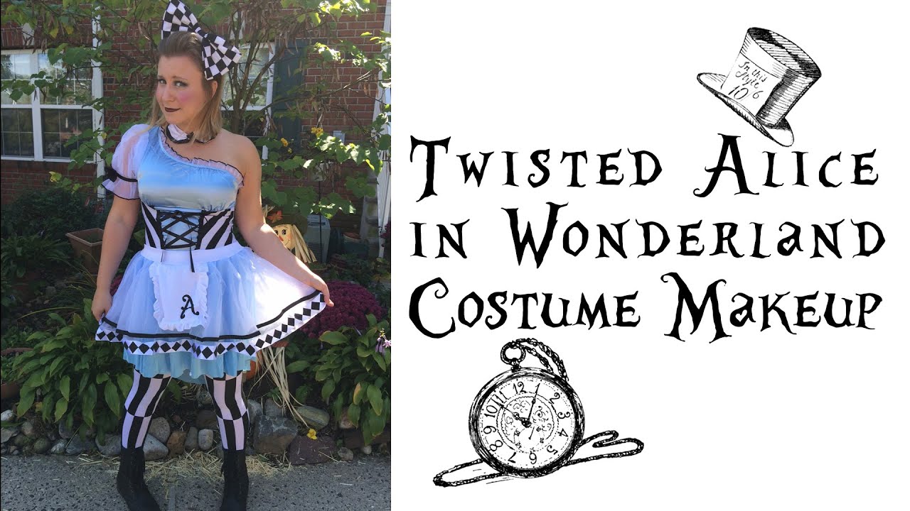 Twisted Alice In Wonderland Costume Halloween Makeup Tutorial