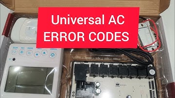 Universal split AC error code E1, E2, E3. #universalpcb #pcberror #error #errorcode