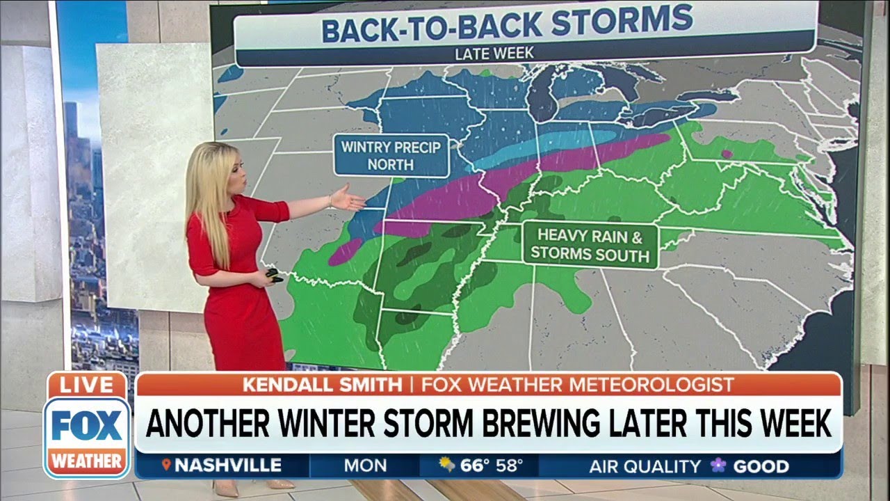 Another Winter Storm Brewing Later This Week For Central, Eastern U.S.