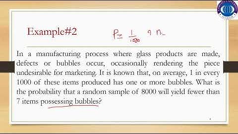 Lec 16 Part 2  (Poisson Distribution, Statistics & Probability Theory, Probability Distributions)