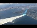 Flying - Landing Into Seattle-Tacoma International Airport Onboard Alaska Airlines 737-800