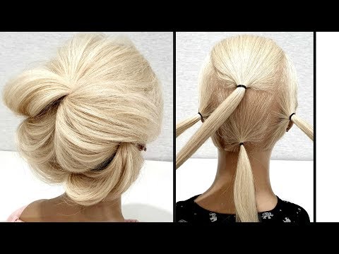 Prostaya I Bystraya Pricheska Dlya Korotkih Volos Krasivye Pricheski Poshagovo Fast Hairstyle For Short Youtube
