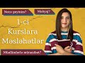 1Cİ KURSLAR İZLƏSİN | Yuxarı kurslar adamyeyəndi :)? İlk gün geyimi, Müəllimlə münasibət tüyoları ;)