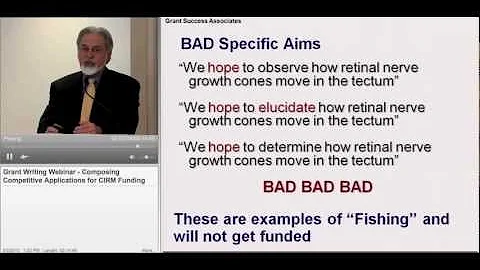 Formula for Grant Success: CIRM Grant Writing Webi...