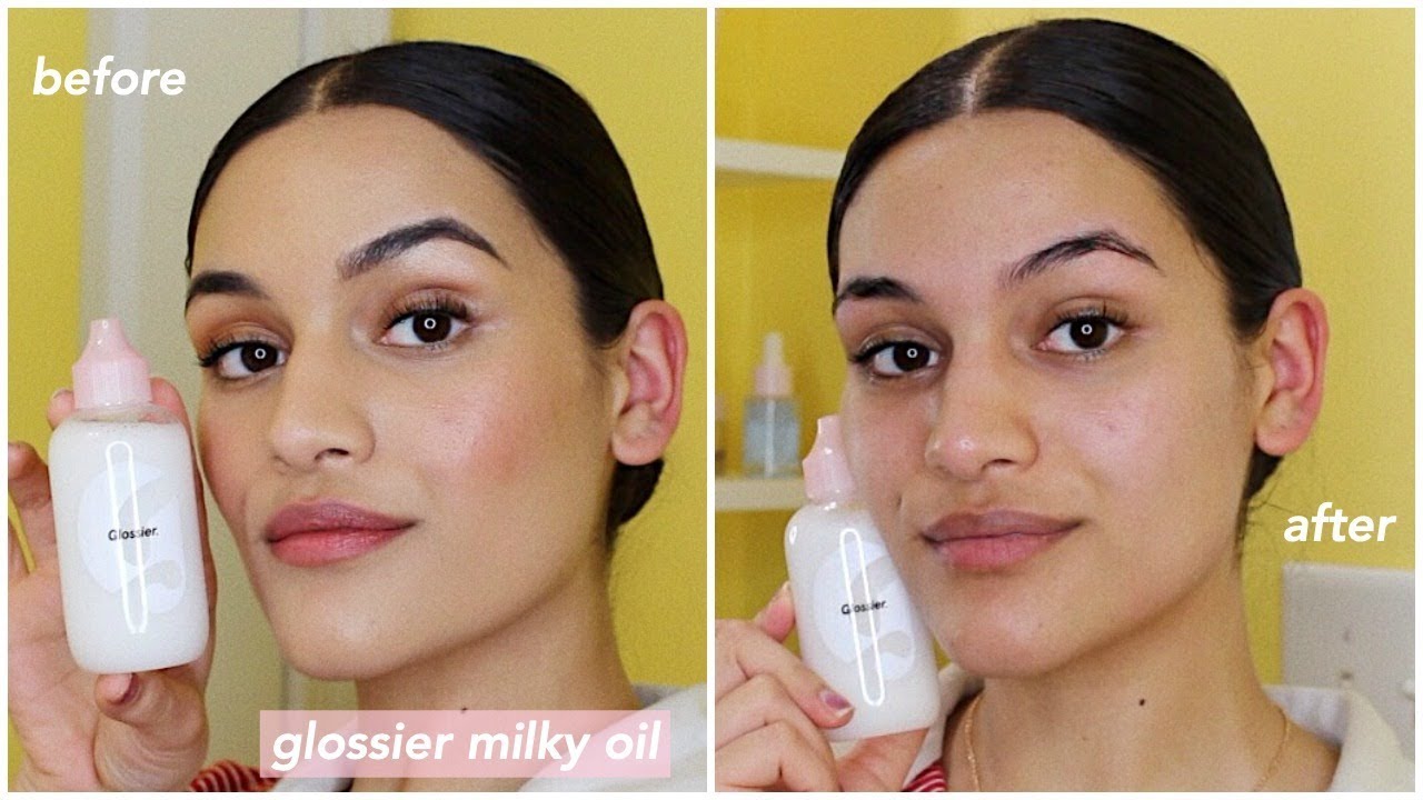 testing out glossier's milky oil // first impressions & review