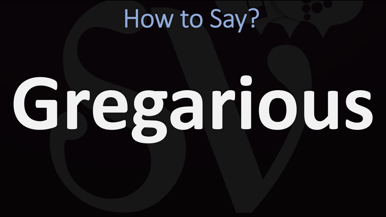 How to Pronounce Gregarious? (CORRECTLY)