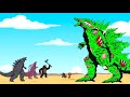 Rescue TEAM Godzilla &amp; KONG From EVOLUTION OF GODZILLA EARTH ZOMBIE: Who Will Win?|Godzilla Cartoon