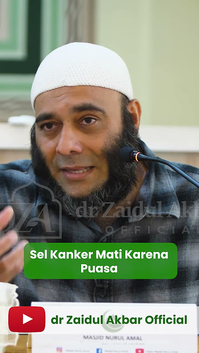 Sel Kanker Mati Karena Puasa - dr. Zaidul Akbar Official #jsr #zaidulakbar
