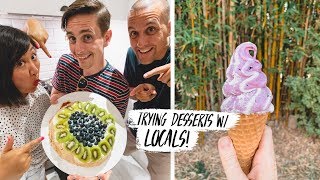 Trying New Zealand DESSERTS! Making PAVLOVA w/ LOCALS + Trying Real Fruit Ice Cream 🇳🇿