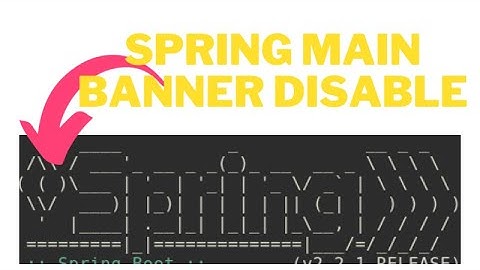 Disable Spring Boot Banner at Startup | Spring Boot