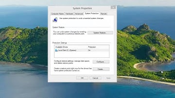 Setting Up Windows 8 System Restore