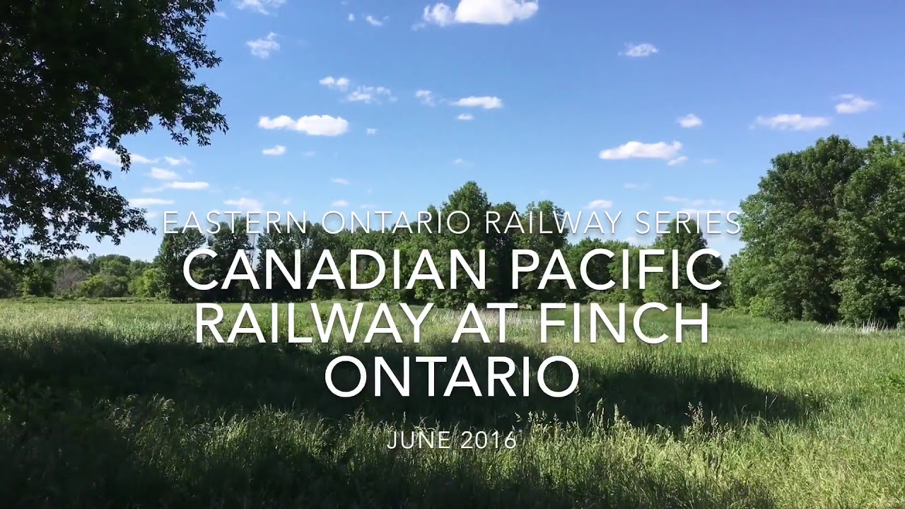 Canadian Pacific Railway at Finch Ontario  Eastern Ontario Railway Series. Winchester Subdivision