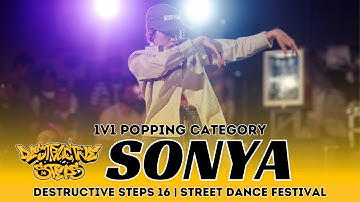 SONYA (FRA) | JUDGE SHOWCASE | 1V1 POPPING | DESTRUCTIVE STEPS 16