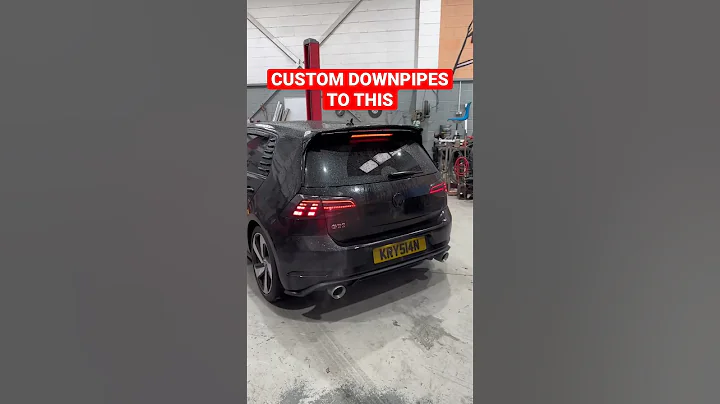 MK Golf GTI Custom Downpipes With Sports Cat💥 #shorts #downpipe #mk7gti
