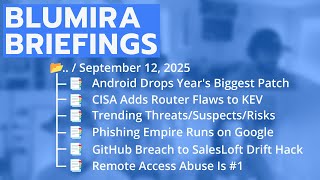 🦔 Blumira Briefings Ep. 18: Android's Mega Patch, API Key Exploits, Remote Access Abuse Tactics