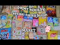 Paper squishy sesuai huruf maret