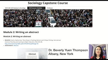 Capstone: Writing an Abstract