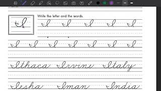 Capital Cursive I: Video 16